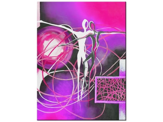 Obraz Tańczące postacie w fiolecie, 30x40 cm Oobrazy