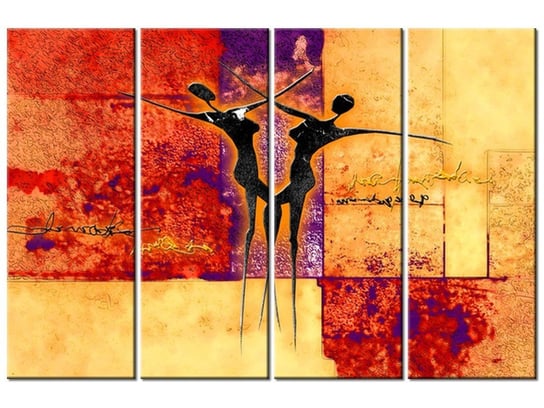 Obraz Taniec, 4 elementy, 120x80 cm Oobrazy