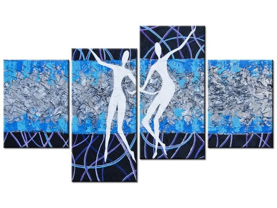Obraz Taniec na linie, 4 elementy, 120x70 cm Oobrazy