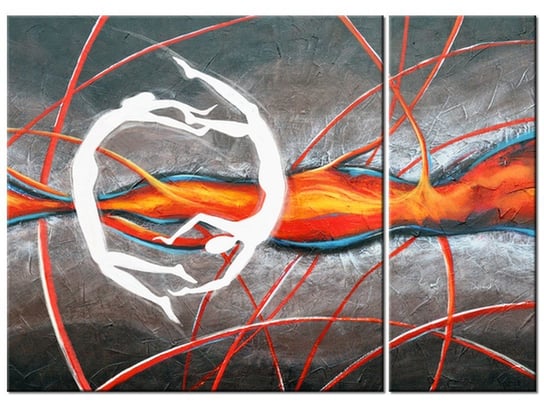 Obraz Taniec w płomieniach, 2 elementy, 70x50 cm Oobrazy