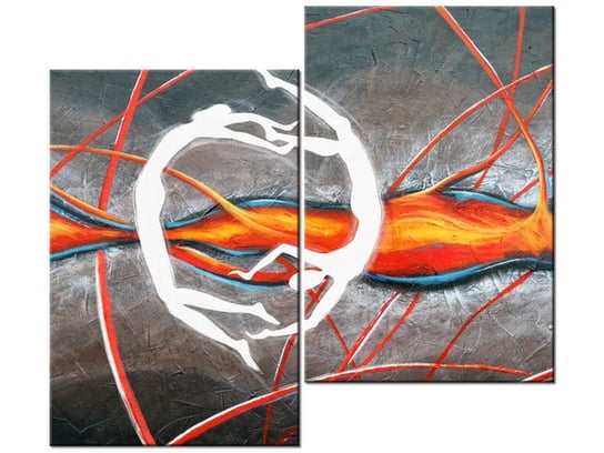 Obraz Taniec w płomieniach, 2 elementy, 80x70 cm Oobrazy