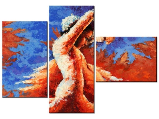 Obraz Taniec z kastanietami, 3 elementy, 100x70 cm Oobrazy