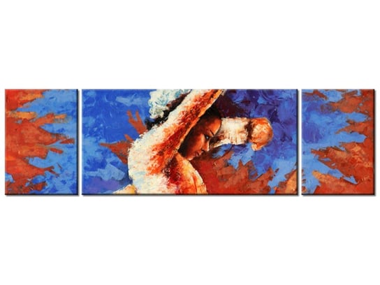 Obraz Taniec z kastanietami, 3 elementy, 170x50 cm Oobrazy