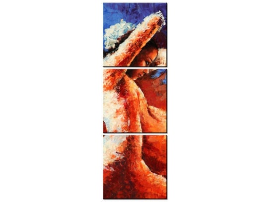 Obraz Taniec z kastanietami, 3 elementy, 30x90 cm Oobrazy