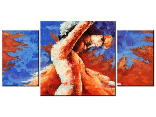 Obraz Taniec z kastanietami, 3 elementy, 80x40 cm Oobrazy