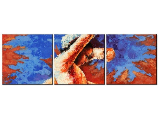 Obraz Taniec z kastanietami, 3 elementy, 90x30 cm Oobrazy