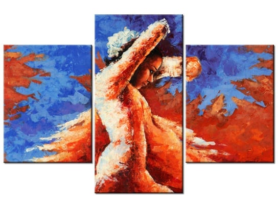 Obraz Taniec z kastanietami, 3 elementy, 90x60 cm Oobrazy