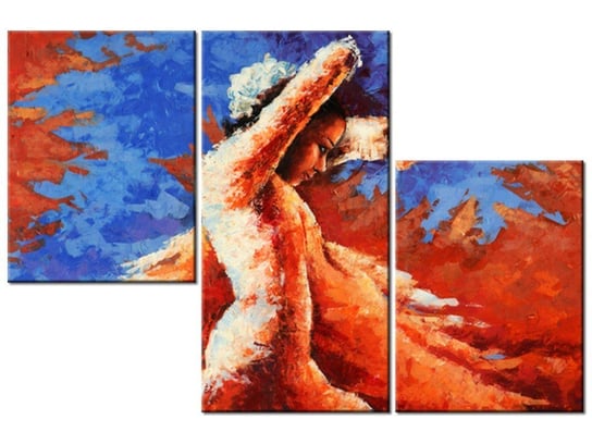 Obraz Taniec z kastanietami, 3 elementy, 90x60 cm Oobrazy
