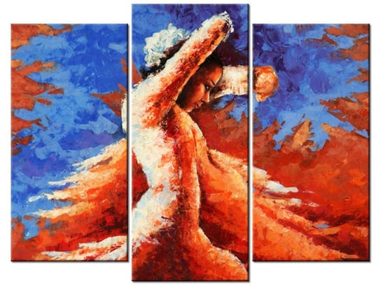 Obraz Taniec z kastanietami, 3 elementy, 90x70 cm Oobrazy