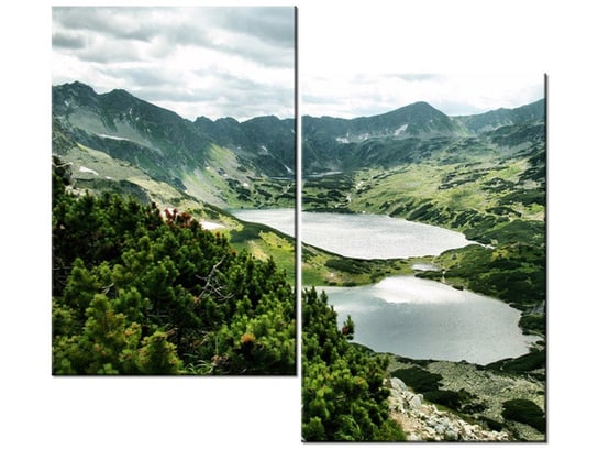 Obraz Tatry Dolina Pięciu Stawów, 2 elementy, 80x70 cm Oobrazy