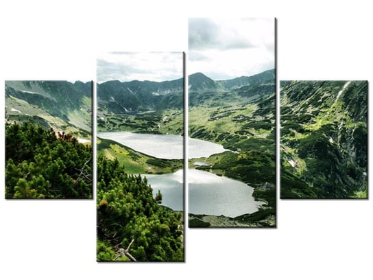 Obraz Tatry Dolina Pięciu Stawów, 4 elementy, 120x80 cm Oobrazy