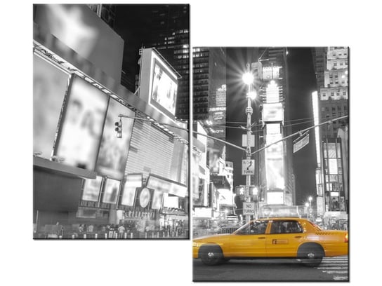 Obraz Taxi in New York, 2 elementy, 80x70 cm Oobrazy