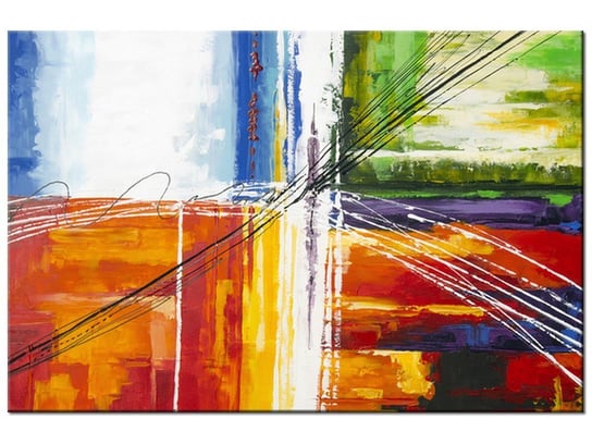 Obraz Tęczowa abstrakcja, 90x60 cm Oobrazy