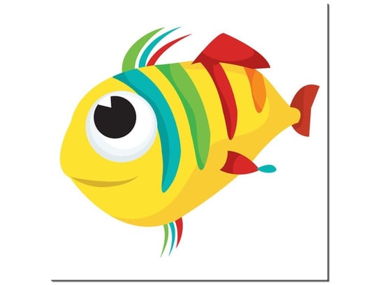 Obraz, Tęczowa rybka, 30x30 cm Oobrazy