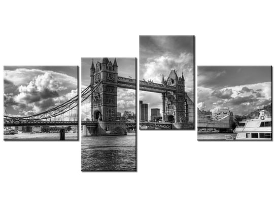 Obraz Tower Bridge, 4 elementy, 140x70 cm Oobrazy