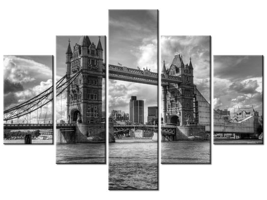 Obraz, Tower Bridge, 5 elementów, 100x70 cm Oobrazy