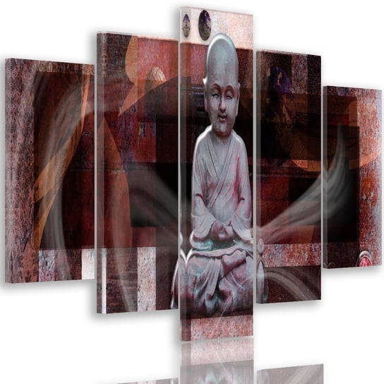 Obraz tryptyk pięcioczęściowy FEEBY, ABSTRAKCJA Buddha Zen Spa 200x100 Feeby