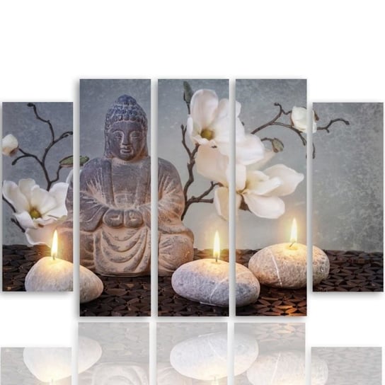 Obraz tryptyk pięcioczęściowy FEEBY, Buddha ZEN STORCZYK 200x100 Feeby