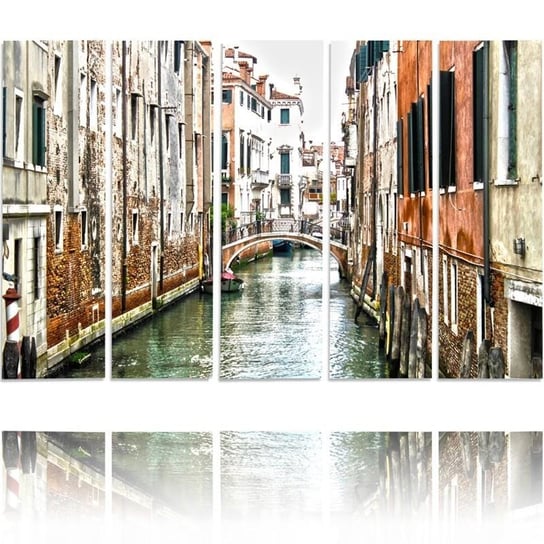 Obraz tryptyk pięcioczęściowy FEEBY, Wenecja Kanał Włochy Miasto 300x140 Feeby