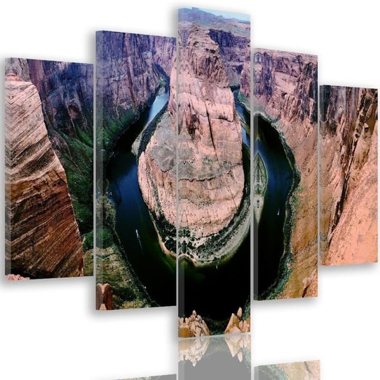 Obraz tryptyk pięcioczęściowy FEEBY, Wielki Kanion góry widok 100x70 Feeby