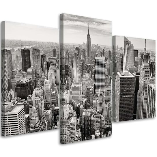 Obraz trzyczęściowy na płótnie FEEBY, Widok na Manhattan 150x100 Feeby