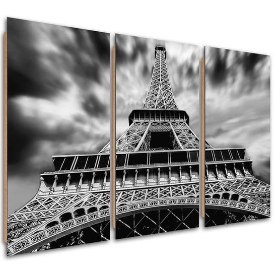 Obraz trzyczęściowy tryptyk FEEBY, Paryż Wieża Eiffla 120x80 Feeby
