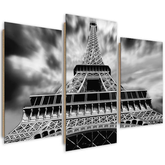 Obraz trzyczęściowy tryptyk FEEBY, Paryż Wieża Eiffla 150x100 Feeby