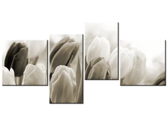 Obraz Tulipany, 4 elementy, 140x70 cm Oobrazy
