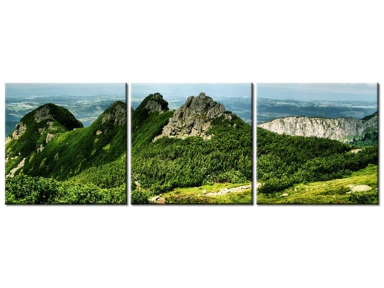 Obraz U szczytu, 3 elementy, 90x30 cm Oobrazy
