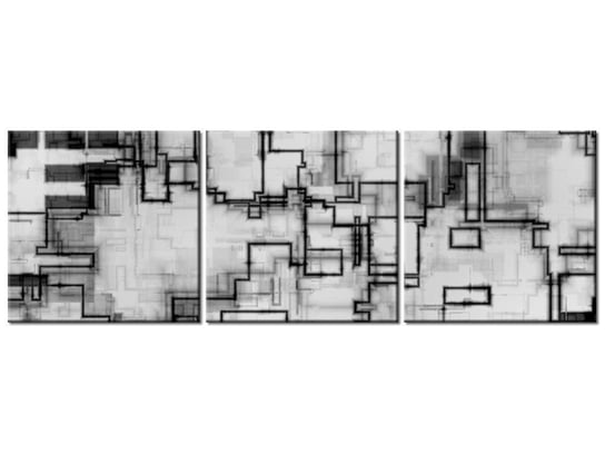 Obraz Urban audit, 3 elementy, 150x50 cm Oobrazy