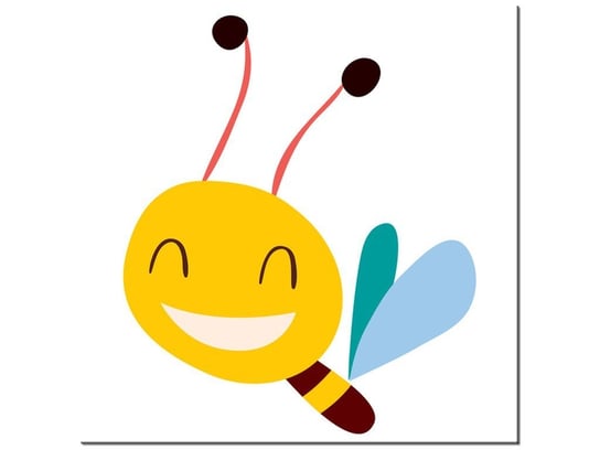 Obraz Uśmiechnięta pszczółka, 40x40 cm Oobrazy
