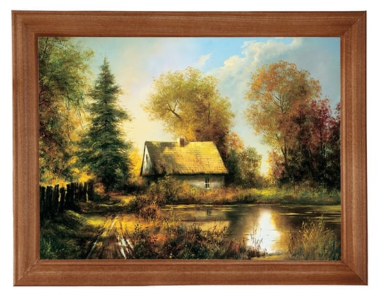 Obraz w drewnianej ramie, 18x24 cm- Jesień, M Lorens POSTERGALERIA