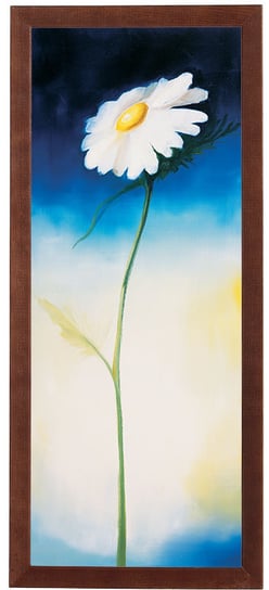 Obraz w drewnianej ramie, 20x50 cm- Rumianek, Anna Korecka POSTERGALERIA