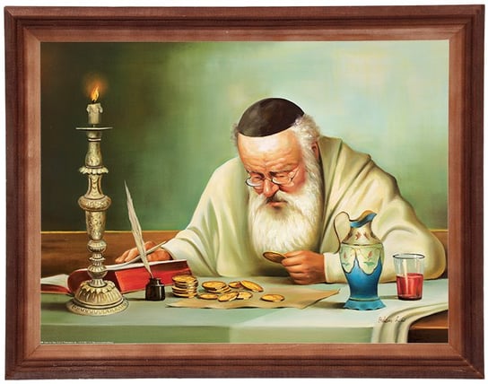 Obraz w drewnianej ramie, 30x40 cm- Talary (Żyd) Adam Lis POSTERGALERIA