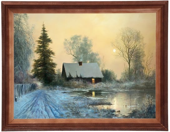 Obraz w drewnianej ramie, 30x40 cm- Zima, M Lorens POSTERGALERIA