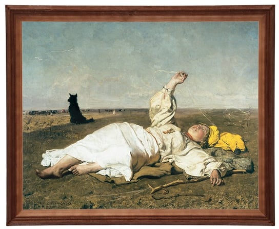 Obraz w drewnianej ramie, 40x50 cm- Babie lato, Józef Chełmoński POSTERGALERIA