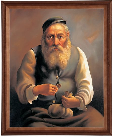 Obraz w drewnianej ramie, 40x50 cm- Żyd III, Marian Kaszuba POSTERGALERIA