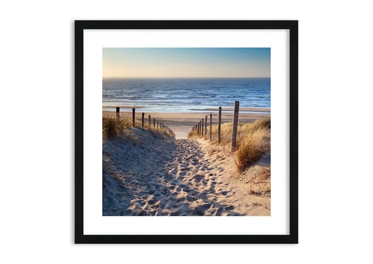 Obraz w ramie ARTTOR Morza szum, ptaków śpiew, dzika plaża pośród traw… - morze plaża wydmy , F1BAC60x60-3612, 60x60 cm ARTTOR
