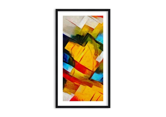 Obraz w ramie ARTTOR Różnobarwny przekładaniec - abstrakcja kolory, F1BPA55x100-3451, 55x100 cm ARTTOR