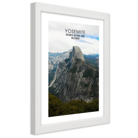 Obraz w ramie białej FEEBY, Park Narodowy Yosemite 30x45 Feeby