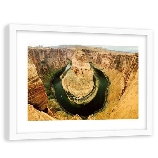 Obraz w ramie białej FEEBY, Widok na wielki kanion 4, 90x60 cm Feeby