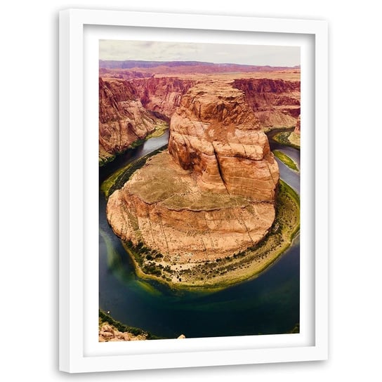 Obraz w ramie białej FEEBY, Wielki Kanion Góry USA 60x90 Feeby