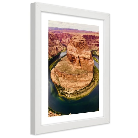 Obraz w ramie białej FEEBY, Wielki Kanion Góry USA 70x100 Feeby