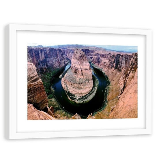 Obraz w ramie białej FEEBY, Wielki Kanion góry widok 120x80 Feeby