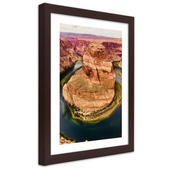 Obraz w ramie brązowej FEEBY, Wielki Kanion Góry USA 20x30 Feeby