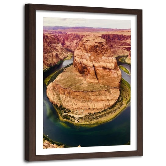 Obraz w ramie brązowej FEEBY, Wielki Kanion Góry USA 60x90 Feeby