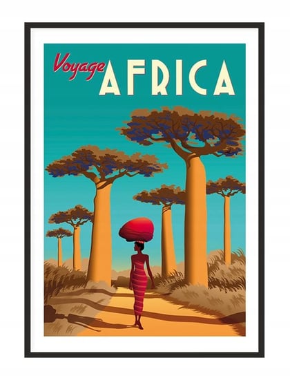 Obraz w ramie czarnej E-DRUK, Afryka, 33x43 cm, P1285 e-druk