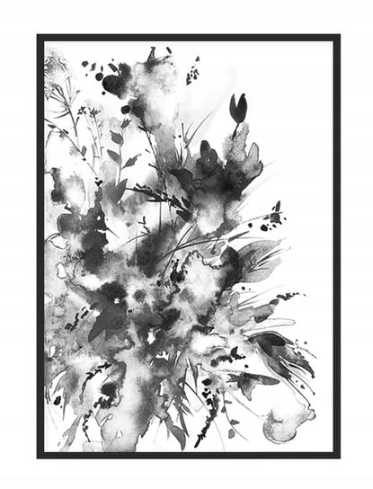 Obraz w ramie czarnej E-DRUK, Akwarela, 33x43 cm, P1665 e-druk