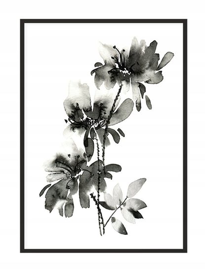 Obraz w ramie czarnej E-DRUK, Akwarela, 33x43 cm, P1666 e-druk