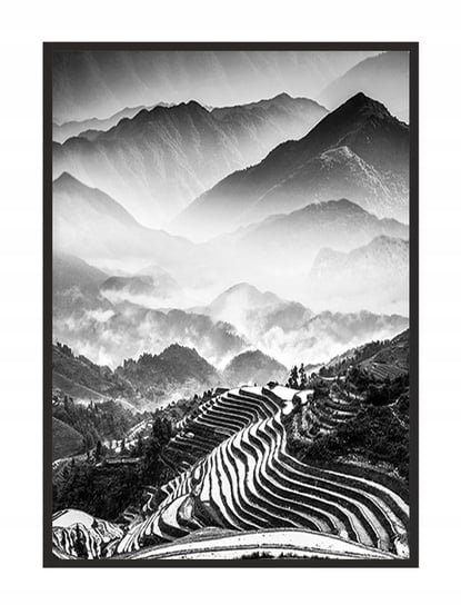 Obraz w ramie czarnej E-DRUK, Chiny, 53x73 cm, P1386 e-druk